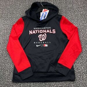 Nike Hoodie Women Medium Washington Nationals MLB Long Sleeve Pullover New M